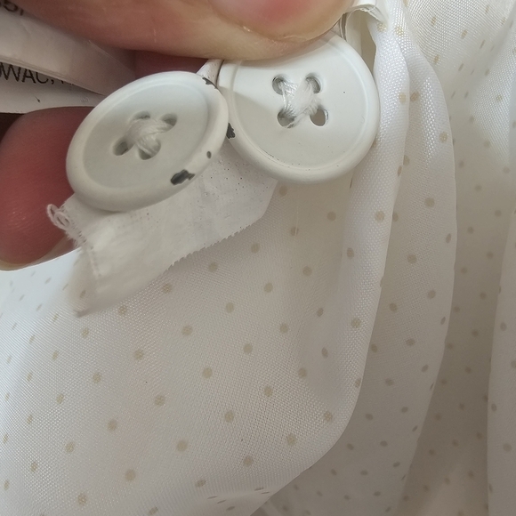 Zara Women's White Blazer One Button Closure  Size Small - Picture 9 of 9